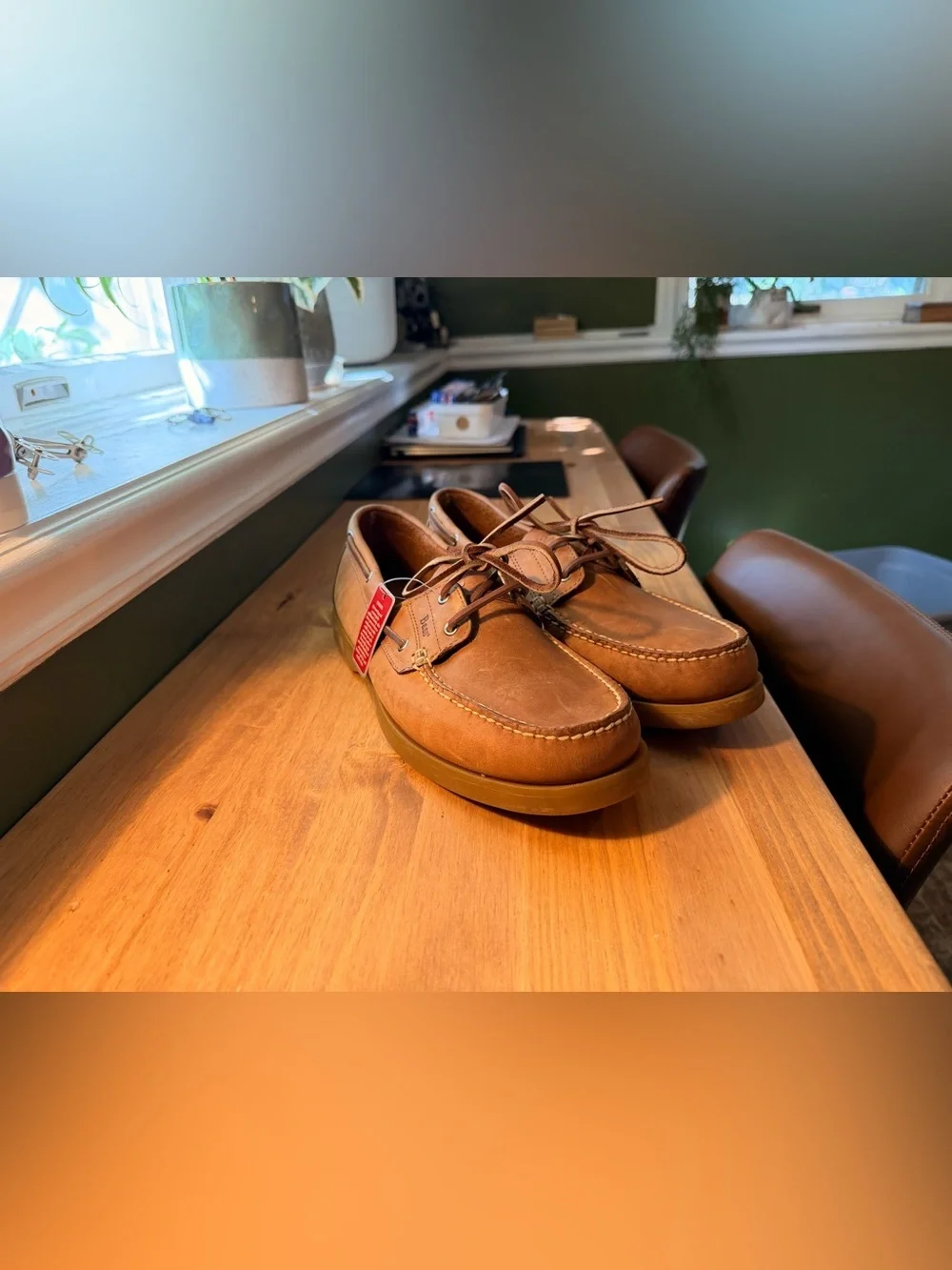 G.H. Bass & Co. Chestnut Brown Leather Boat Shoes